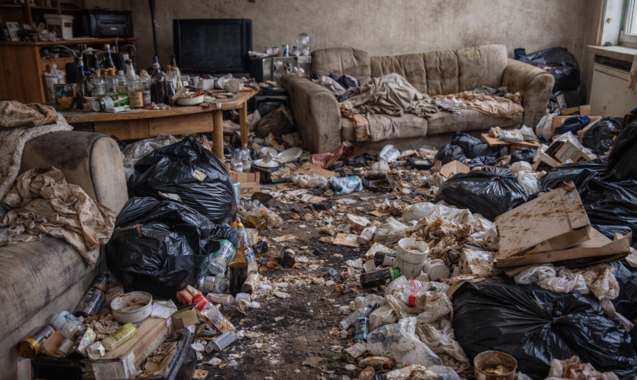 Messiwohnung vor Entrümpelung im Raum Ingolstadt